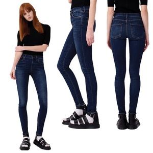 AGOLDE Los Angeles Sophie ankle skinny high rise jeans